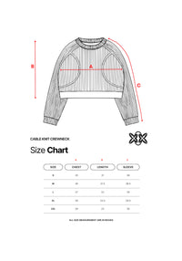 CABLE KNIT CREWNECK