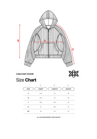 CABLE KNIT HOODIE