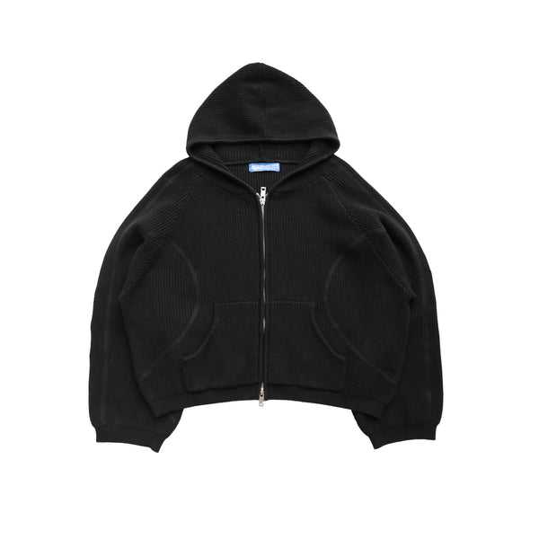andmary　Jeniffer knit hoodie set BLACK CABLE KNIT HOODIE – JOONIVERSE LAB