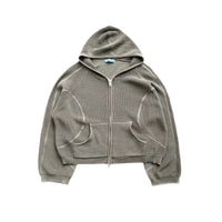 CABLE KNIT HOODIE